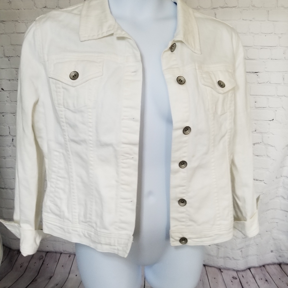 Merona white denim jacket XXL